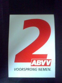 stickers ABVV vakbond - 4
