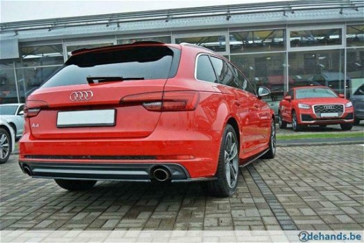 Audi A4 B9 S Line Dubbele uitlaat S4 RS4 Rear Side Splitters - 3