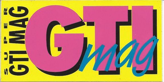 sticker GTI magazine - 1