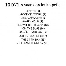 DVD MIX 10 STUKS