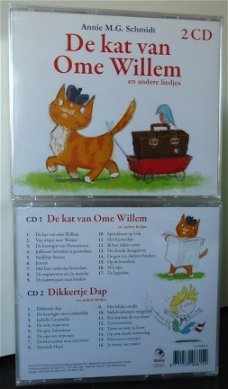 DE KAT VAN OME WILLEM 33  KINDERLIEDJES A.M.G SCHMIDT DUBBEL CD NIEUW