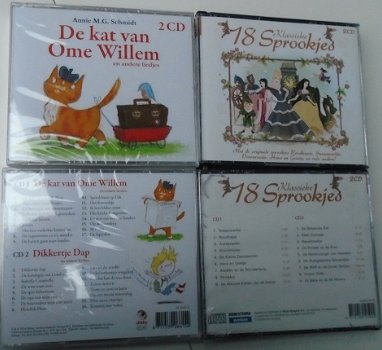 DE KAT VAN OME WILLEM LIEDJES en 18 KLASSIEKE SPROOKJES CD NIEUW - 1