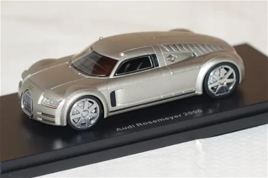 1:43 BoS-Models 43460 Audi Rosemeyer 2000 aluminium concept - 1