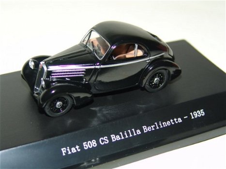 1:43 Starline 518321 Fiat 508 CS Balilla 1935 zwart - 1