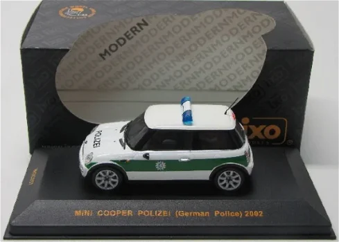 1:43 Ixo MOC057 New Mini Cooper Polizei Politie - 1
