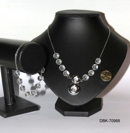 SET oorbellen en ketting met hanger alle dubbelzijdig hartje opengewerkt goud kleur - Afbeelding 7