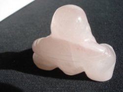 Boeddha / buddha Rose kwarts (01)