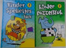 PUZZEL/ SPELLETJES BLOKKEN SET  8710818007802 & 7819