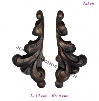 === 2 Klokkast ornamentjes = oud === 40171 - 1