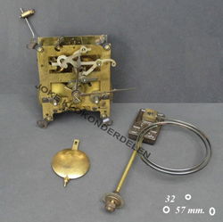 === Pendule uurwerk = Dufa = gebruikt === 40159