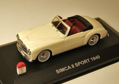 1:43 Nostalgie CEC Simca 8 Sport cabrio creme 1949 - 2