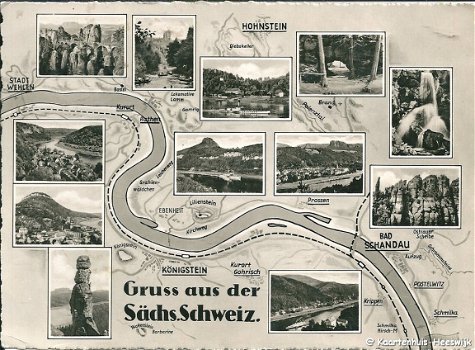 Duitsland Gruss aus der Sachs.Schweiz 1962 - 1