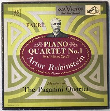 Artur Rubinstein  -  Fauré* : Rubinstein*, Paganini Quartet ‎– Fauré Piano Quartet No. 1, In C Minor