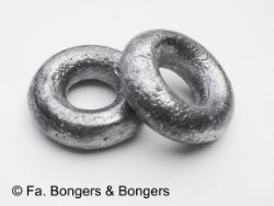 Loden kettingring, gewicht ca. 330 gr. Art.Nr. F01-105.