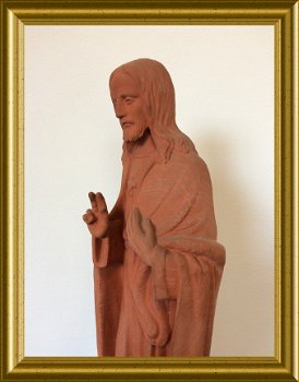 Oud terracotta Christus / Jezus beeld : Antheunis - 3