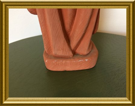 Oud terracotta Christus / Jezus beeld : Antheunis - 6