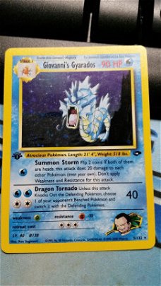 Giovanni's Gyarados  5/132  Holo 1st Editie Gym Challenge nm