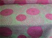 Footstool met - FLOWERS pink - Chivasso (0451) - NIEUW !! - 1 - Thumbnail
