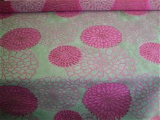 Footstool met - FLOWERS pink - Chivasso (0451) - NIEUW !!