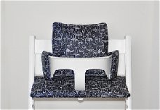 Gecoate 'paddestoel' stoelverkleiner kussens voor stokke tripp trapp kinderstoel