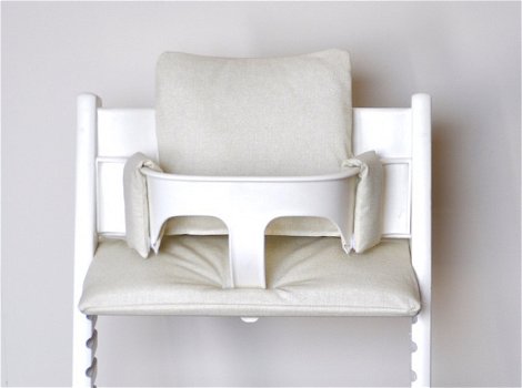 Gecoate 'beige' stoelverkleiner kussens voor stokke tripp trapp kinderstoel - 1
