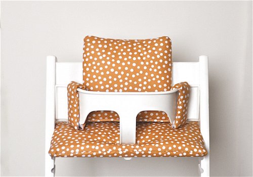 Gecoate 'beige' stoelverkleiner kussens voor stokke tripp trapp kinderstoel - 5