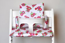 Gecoate 'flower' stoelverkleiner kussens voor stokke tripp trapp kinderstoel