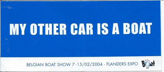 sticker My other car is a boat - 1