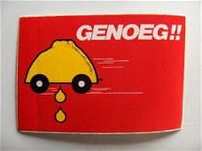 sticker Genoeg