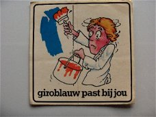 stickers Giroblauw