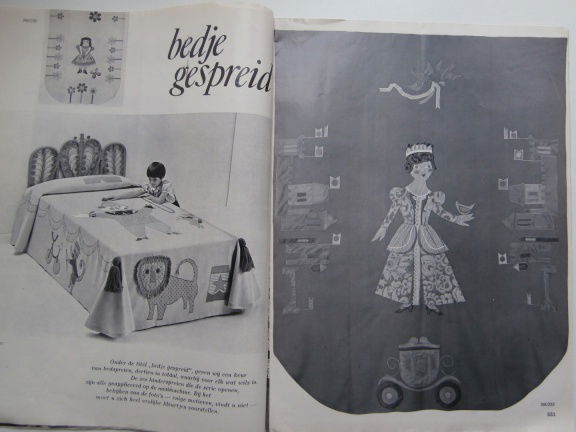 Maandblad voor Handwerken Ariadne nr 259/260, juli/augustus 1968 Veel spreien - Afbeelding 4
