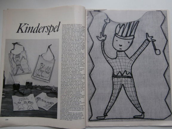 Maandblad voor Handwerken Ariadne nr 259/260, juli/augustus 1968 Veel spreien - Afbeelding 7