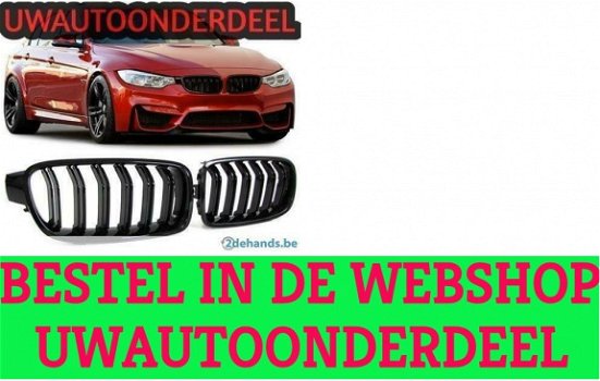 Bmw 3-serie F30 F31 Nieren M3 look piano lak dubbele Grill - 1