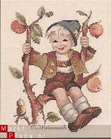 Borduurpatroon apple tree boy, hummel