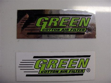 stickers Green cotton filters - 1