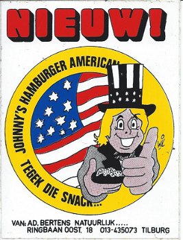 sticker Johnny's Hamburger America - 1