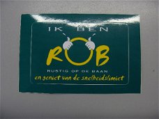 sticker Ik ben Rob