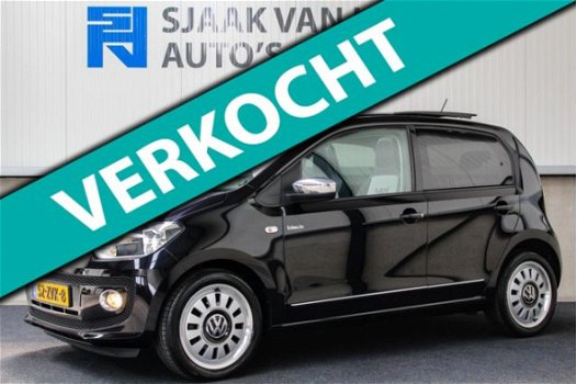 Volkswagen Up! - 1.0 high up BlueMotion ✅Black Up 60pk 2e Eig|NL|DLR|Panoramadak|Navigatie|Airco|PDC - 1