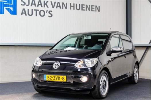 Volkswagen Up! - 1.0 high up BlueMotion ✅Black Up 60pk 2e Eig|NL|DLR|Panoramadak|Navigatie|Airco|PDC - 1