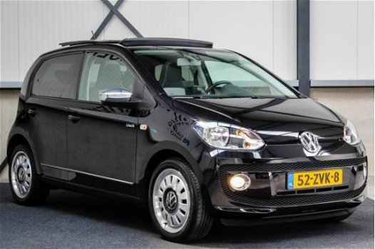 Volkswagen Up! - 1.0 high up BlueMotion ✅Black Up 60pk 2e Eig|NL|DLR|Panoramadak|Navigatie|Airco|PDC - 1