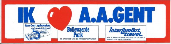 sticker A.A. Gent - 1
