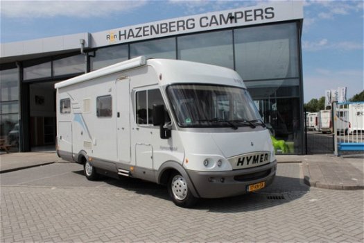 109 Hymer integraal B 614 Fiat 146 pk grote garage en hefbed - 2