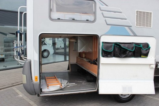 109 Hymer integraal B 614 Fiat 146 pk grote garage en hefbed - 7