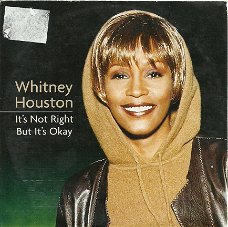 CD Single Whitney Houston It's Not Right But It's Okay