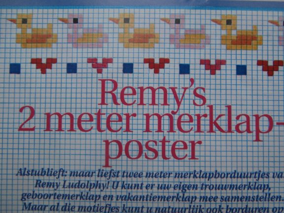 Remy Ludolphy Remy's 2 meter merklap poster. - nr. 1