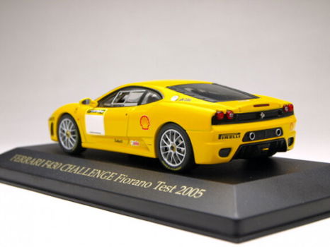 1:43 Ixo Ferrari 430 Challenge test Fiorano 2005 FER042 geel - 2