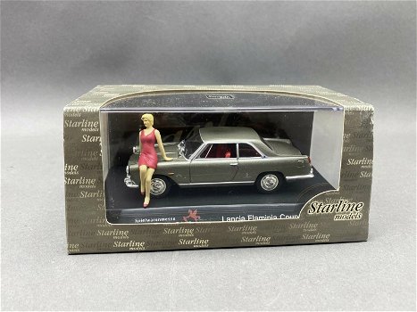 1:43 Starline Lancia Flaminia 3B coupe met dame Sandra Milo - 1