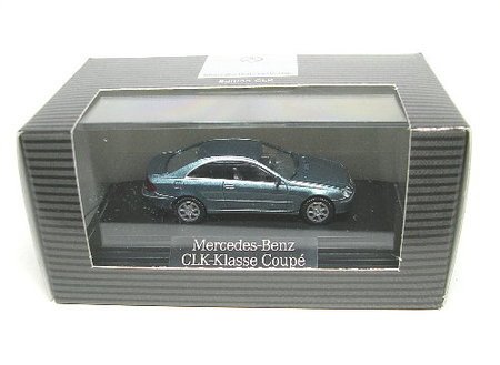 1:87 Wiking Mercedes Benz CLK Coupe grijsblauw dealer editie - 2