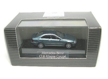 1:87 Wiking Mercedes Benz CLK Coupe grijsblauw dealer editie - 1