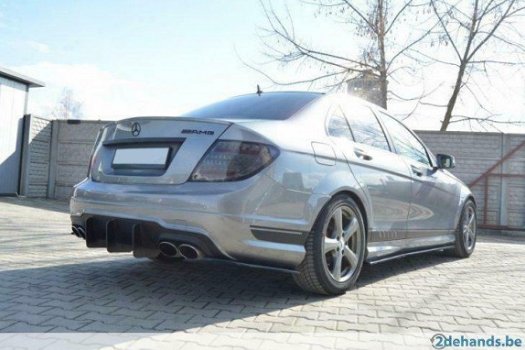 Mercedes C Klasse W204 AMG Pack Rear Diffuser Bars Versie 1 - 5